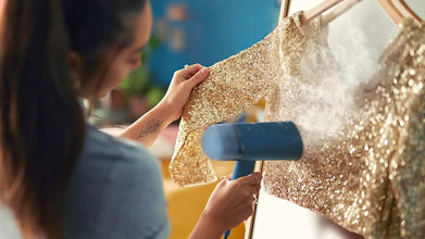 Compact Handheld Steamer for Clothes & Fabrics