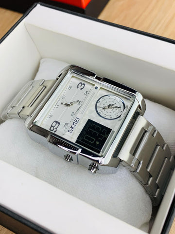 SKMEI Dual Display Square Watch